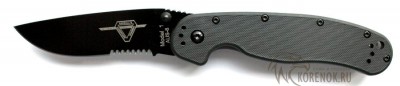 Нож складной  Ontario Knife Company 8847 &quot;RAT-1&quot; Black (серейтор) 


Общая длина мм::
219 


Длина клинка мм::
85.5 


Ширина клинка мм::
26


Толщина клинка мм::
2.9


