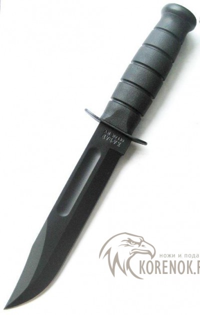 Ka-Bar Fighting Knife, чёрный Длина общая: 301 мм Длина клинка: 178 мм Толщина клинка: 4 мм