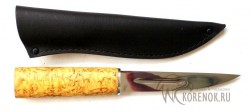 Нож "Якутский" (сталь 95х18, стабилизированная карельская береза) В4 - Нож "Якутский" (сталь 95х18, стабилизированная карельская береза) В4