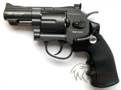 Револьвер пневматический Gletcher SW B25 
Тип	Air Gun
Калибр (мм/дюймы)	4.5/.177
Дульная энергия (дж)	3.0
Прицельная дальность (м)	10
Начальная скорость пули (м/с)	120
Емкость магазина (шт)	6
