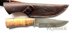 Нож "Сокол" (дамасская сталь,орех, мельхиор)  - IMG_9409.JPG
