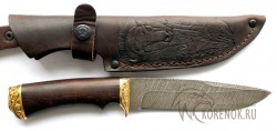Нож "Клык" (дамасская сталь, венге,латунь)  - IMG_4704.JPG
