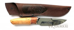 Нож "Волк"  (сталь Х12МФ, карельская береза, бубинга) - Нож "Волк"  (сталь Х12МФ, карельская береза, бубинга)