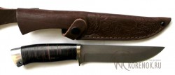 Нож "Лунь-3" (сталь Х12МФ, наборная кожа) вариант 3 - Нож "Лунь-3" (сталь Х12МФ, наборная кожа) вариант 3