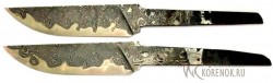 Клинок ДСН-3 (Ламинат. Сталь Х12МФ ламинированная дамаском с добавлением никеля)  - Клинок ДСН-3 (Ламинат. Сталь Х12МФ ламинированная дамаском с добавлением никеля) 