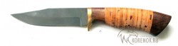 Нож "Универсал-1"(сталь Х12МФ, наборная береста)  - Нож "Универсал-1"(сталь Х12МФ, наборная береста) 