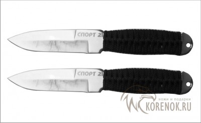 Нож метательный Pirat 0826(set) набор 2 штуки  Общая длина mm : 243Длина клинка mm : 135Макс. ширина клинка mm : 30Макс. толщина клинка mm : 4.8