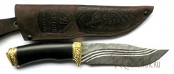 Нож БАЯРД-э (дамасская сталь, черный граб) - Нож БАЯРД-э (дамасская сталь, черный граб)