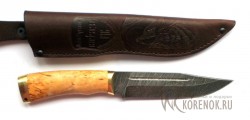 Нож КЛАССИКА-2 (Лось-2) (дамасская сталь, карельская береза) вариант 2 - Нож КЛАССИКА-2 (Лось-2) (дамасская сталь, карельская береза) вариант 2