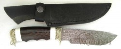 Нож "Клен-м" (дамасская сталь, иск. камень, мельхиор)  - IMG_8024.JPG