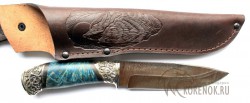Нож "Фазан" (дамасская сталь, стабилизированная древесина, мельхиор ) вариант 3 - IMG_0174zo.JPG
