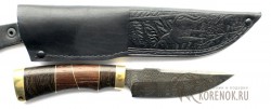 Нож Скинер (дамасская сталь, венге, латунь)  вариант 2 - IMG_5665.JPG