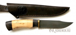 Нож "Олень-1" (сталь Х12МФ, карельская береза, граб) - Нож "Олень-1" (сталь Х12МФ, карельская береза, граб)