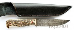 Нож Лось-2 (дамасская сталь) цельнометаллический - IMG_5340rb.JPG