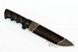 Нож "Золотоискатель" (сталь ELMAX Uddeholm, черный граб)   - Нож "Золотоискатель" (сталь ELMAX Uddeholm, черный граб)  