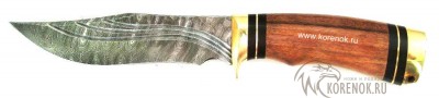 Нож БАЯРД-п (дамасская сталь)  Общая длина mm : 263Длина клинка mm : 142Макс. ширина клинка mm : 33Макс. толщина клинка mm : 2.2-2.4