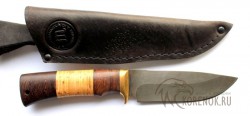 Нож Ладья (дамасская сталь, венге, наборная береста)  - IMG_0451.JPG