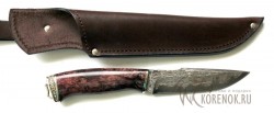 Нож Таежный-1 (ламинат, У8А ламинированная дамаском с добавлением никеля) - Нож Таежный-1 (ламинат, У8А ламинированная дамаском с добавлением никеля)