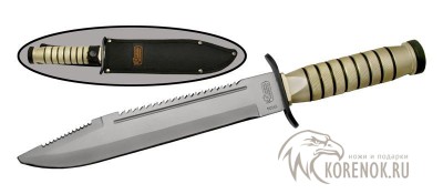 Нож для выживания  H2043 Общая длина mm : 370Длина клинка mm : 240Макс. ширина клинка mm : 38Макс. толщина клинка mm : 4.0