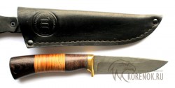 Нож Крот (дамасская сталь, венге, кожа)  - IMG_0380.JPG