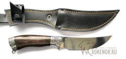 Нож Клык-1 (сталь Х12МФ, венге, мельхиор)   - Нож Клык-1 (сталь Х12МФ, венге, мельхиор)  