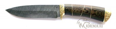 Нож Сиг-2 (дамасская сталь, венге)  вариант 3 Общая длина mm : 240-270Длина клинка mm : 135-150Макс. ширина клинка mm : 35-45Макс. толщина клинка mm : 2.2-2.4
