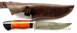 Нож "Кайман-1" (дамасская сталь,черный граб, мельхиор) - IMG_9191.JPG