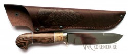Нож "Бекас" (сталь 95х18, карельская береза, венге)   - Нож "Бекас" (сталь 95х18, карельская береза, венге)  