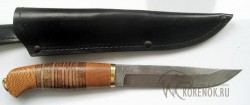 Нож Засапожный-Т (дамасская сталь, лайсвуд, кожа)  - IMG_8576.JPG