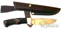 Нож Волк-2 (сталь Х12МФ, черный граб, клык моржа) вариант 3 - Нож Волк-2 (сталь Х12МФ, черный граб, клык моржа) вариант 3
