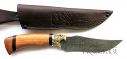 Нож "Кенариус" (дамасская сталь, сапели, латунь) вариант 2   - IMG_9420.JPG