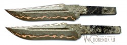 Клинок ДСН-23 (Ламинат. Сталь 65Г ламинированная дамасской сталью с добавлением никеля и меди) - Клинок ДСН-23 (Ламинат. Сталь 65Г ламинированная дамасской сталью с добавлением никеля и меди)