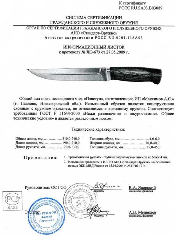 Нож пластунский казачий чертеж с размерами в натуральную величину