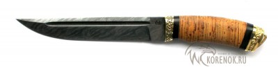 Нож Пластун (дамасская сталь, береста) 


Общая длина мм::
310-340


Длина клинка мм::
190-210


Ширина клинка мм::
30-40


Толщина клинка мм::
4.0-6.0


