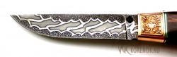 Нож Клык (мозаичная дамасская сталь с добавлением никеля) - Нож Клык (мозаичная дамасская сталь с добавлением никеля)
