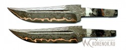 Клинок ДСН-27 (Ламинат. Сталь 65Г ламинированная дамасской сталью с добавлением никеля и меди) - Клинок ДСН-27 (Ламинат. Сталь 65Г ламинированная дамасской сталью с добавлением никеля и меди)