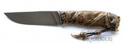 Нож "Медведь 2" в деревянных ножнах (литой булат)  - IMG_35679g.JPG
