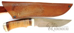 Нож Медведь (литой булат, кожа, венге, мельхиор) вариант 2 - IMG_79307h.JPG