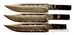 Клинок ДСН-15 (Ламинат. Дамасская сталь ламинированная дамаском с добавлением никеля и меди) - Клинок ДСН-15 (Ламинат. Дамасская сталь ламинированная дамаском с добавлением никеля и меди)