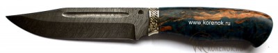 Нож Лось-2 (дамасская сталь, стабилизированная древесина)  


Общая длина мм::
270


Длина клинка мм::
150


Ширина клинка мм::
32


Толщина клинка мм::
3.5 


