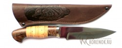 Нож "Варяг" (сталь 95х18, наборная береста, венге)    - Нож "Варяг" (сталь 95х18, наборная береста, венге)   