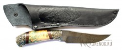 Нож "Барс" (дамасская сталь, стабилизированная древесина, мельхиор ) - IMG_64752q.JPG