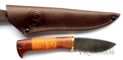 Нож "Гриф-2" (дамасская сталь, орех, береста,латунь)  - IMG_2523x7.JPG