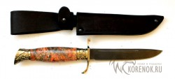 Нож финка НКВД (булат, стабилизированная древесина, мельхиор) В3 - Нож финка НКВД (булат, стабилизированная древесина, мельхиор) В3