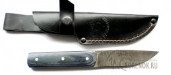 Нож "Лесник" цельнометаллический (дамасская сталь)  - Нож "Лесник" цельнометаллический (дамасская сталь) 