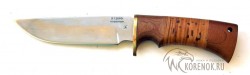 Нож Щука (сталь Х12МФ, наборная береста, орех)   - Нож Щука (сталь Х12МФ, наборная береста, орех)  