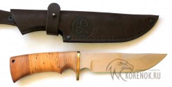 Нож Щука (сталь Х12МФ, наборная береста, орех)   - Нож Щука (сталь Х12МФ, наборная береста, орех)  