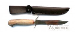 Нож финка НР-40 (сталь 95х18, американский орех, мельхиор)  - Нож финка НР-40 (сталь 95х18, американский орех, мельхиор) 
