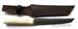 Нож "Самурай" (дамасская сталь, резьба по кости)  - IMG_9626.JPG
