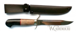 Нож финка НР-40 (сталь 95х18, орех, черный граб, мельхиор)   - Нож финка НР-40 (сталь 95х18, орех, черный граб, мельхиор)  
